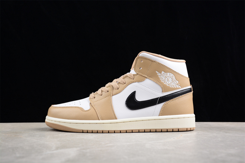 Air Jordan 1 Mid White/Brown/Black 29