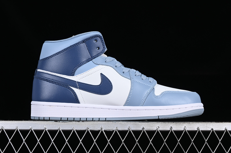 Air Jordan 1 Mid White/Blue 3