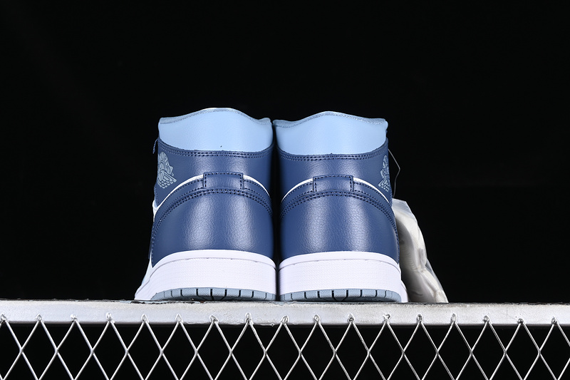 Air Jordan 1 Mid White/Blue 9