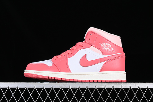 Air Jordan 1 Mid White/Pink 11