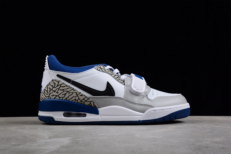 Air Jordan Legacy 312 Low White/Light Grey/Blue-Black 7