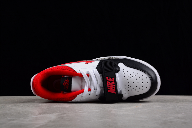 Jordan Legacy 312 Low Black Toe White/Black/Gym Red 5