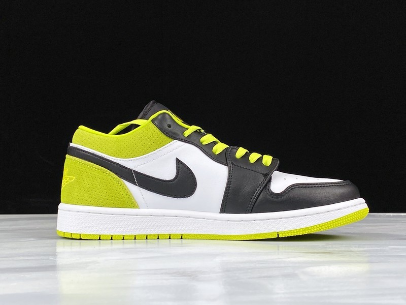 Air Jordan 1 Low Cyber Green Black/White/Green 11