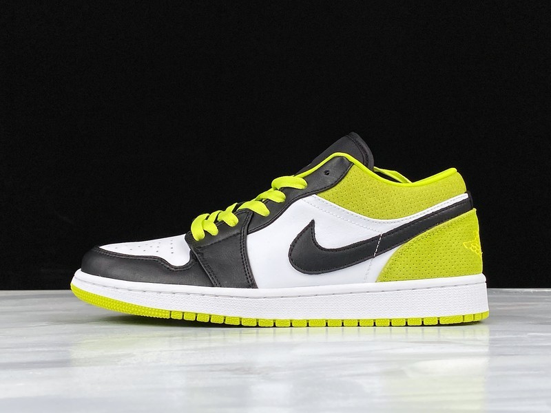 Air Jordan 1 Low Cyber Green Black/White/Green 15