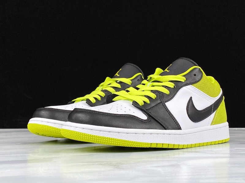 Air Jordan 1 Low Cyber Green Black/White/Green 27