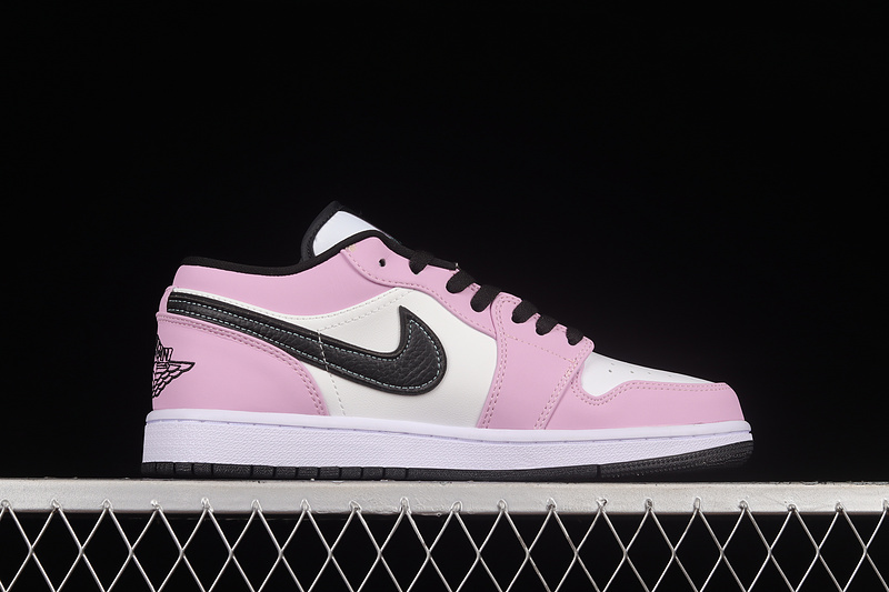 Air Jordan 1 Low Pink/White/Black 5