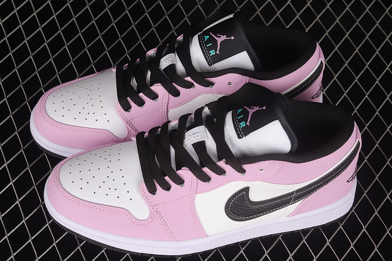 Air Jordan 1 Low Pink/White/Black 31