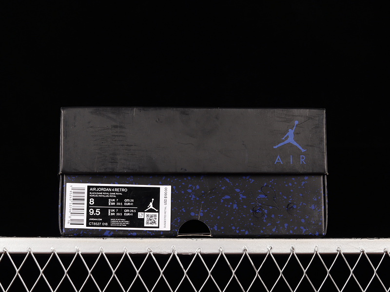 Air Jordan 4 Retro Heilan Black/Sapphire Blue/Black 13