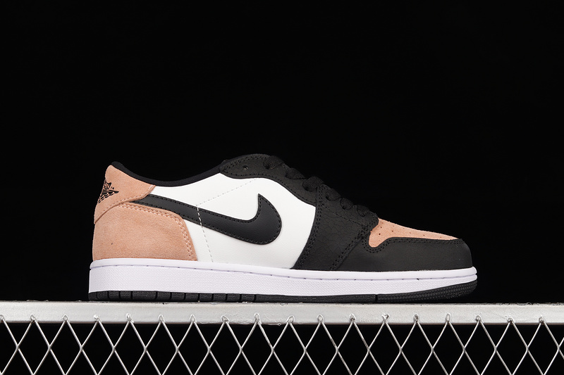 Air Jordan 1 Low Og Black/Bleached Coral-White 23