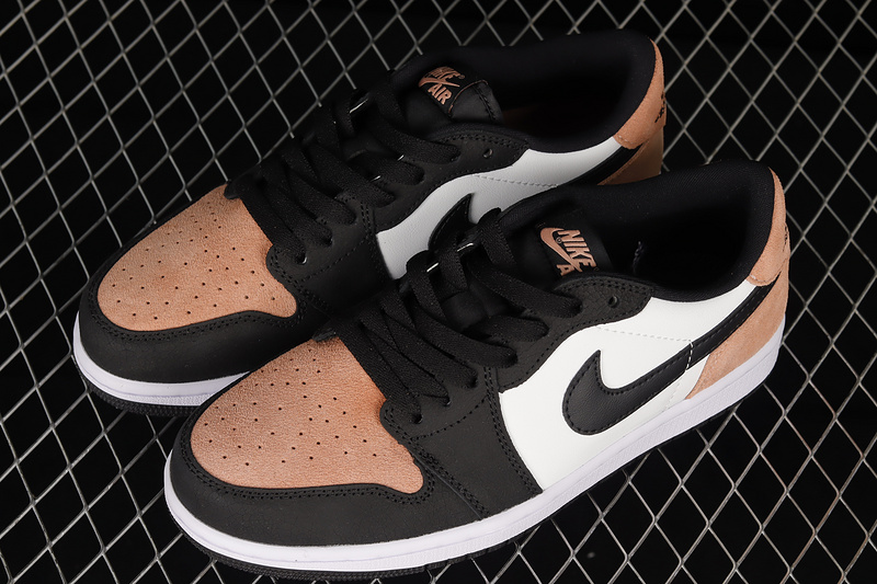 Air Jordan 1 Low Og Black/Bleached Coral-White 25