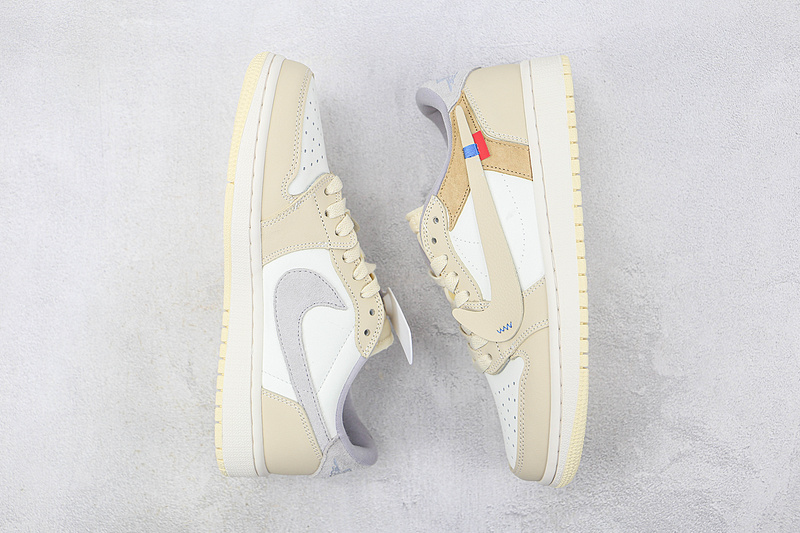 Off-White X Air Jordan 1 Low Og Goat Lows White/Off White/Light Grey 5