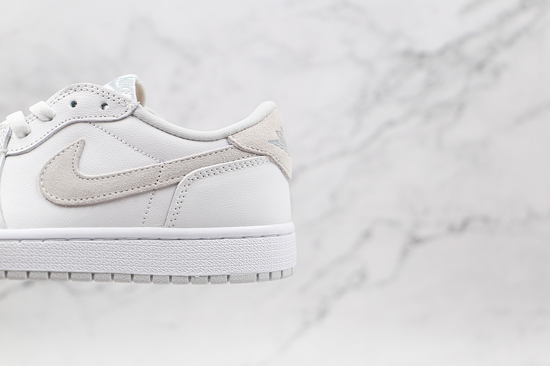 Air Jordan 1 Low White/White/Light Grey 15