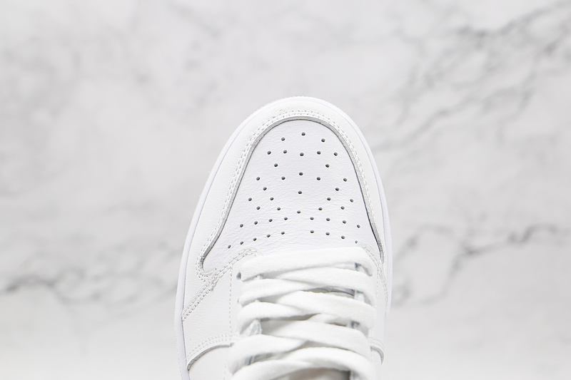 Air Jordan 1 Low White/White/Light Grey 17