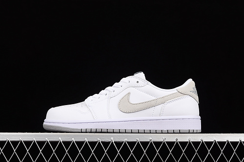 Air Jordan 1 Retro Low Og Gs 2021 White/Neutral Grey/Particle Grey 5