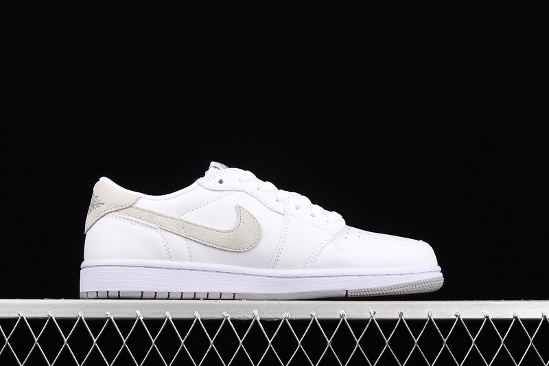 Air Jordan 1 Retro Low Og Gs 2021 White/Neutral Grey/Particle Grey 23