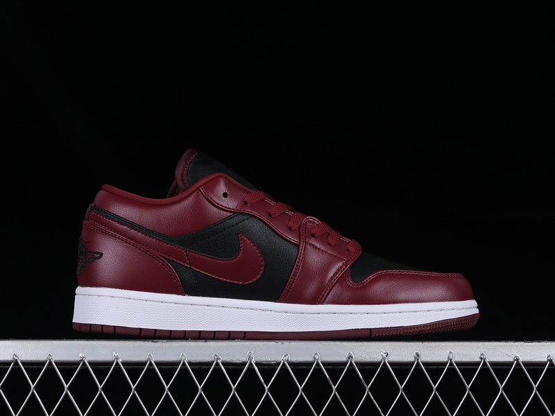 Air Jordan 1 Low Dark Beetroot Black/Dark Beetroot/White 9