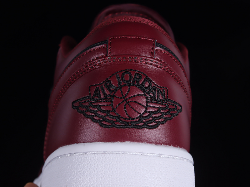 Air Jordan 1 Low Dark Beetroot Black/Dark Beetroot/White 29