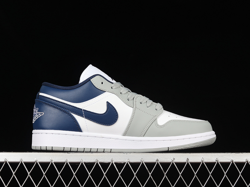 Air Jordan 1 Low Stealth/White/French Blue 15