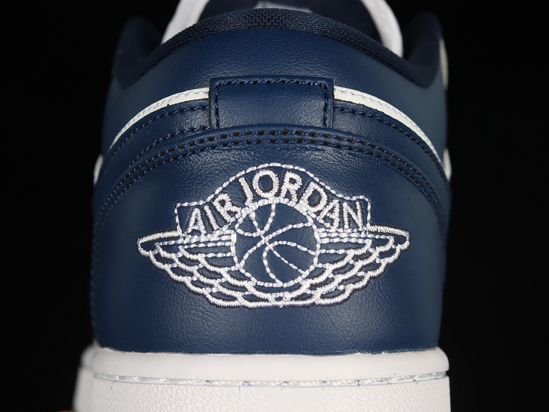 Air Jordan 1 Low Stealth/White/French Blue 17