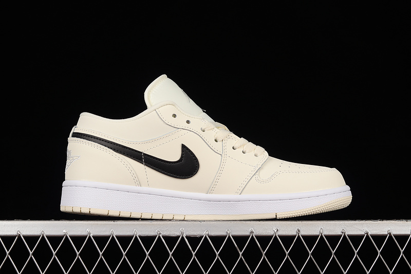 Air Jordan 1 Low Coconut Milk/Black/White 23