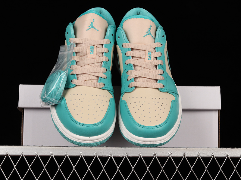 Air Jordan 1 Low Tropical Teal/Sandy Beige 19