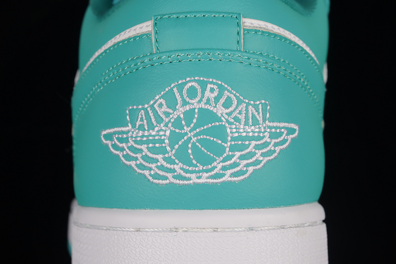 Air Jordan 1 Low Turquoise White/Turquoise 17