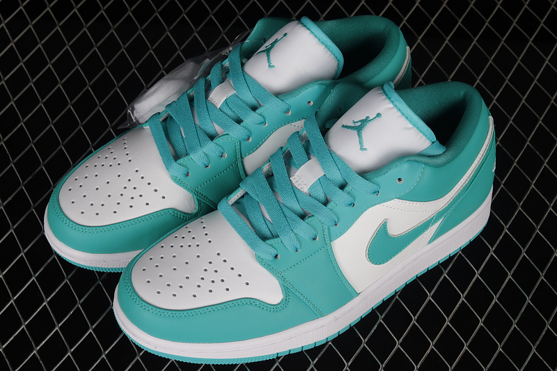 Air Jordan 1 Low Turquoise White/Turquoise 21