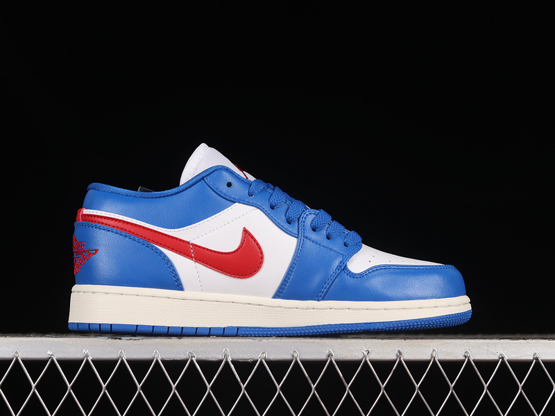 Air Jordan 1 Low Sport Blue/Gym Red-White-Sail 5