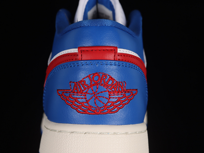 Air Jordan 1 Low Sport Blue/Gym Red-White-Sail 9