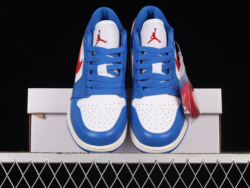 Air Jordan 1 Low Sport Blue/Gym Red-White-Sail 17