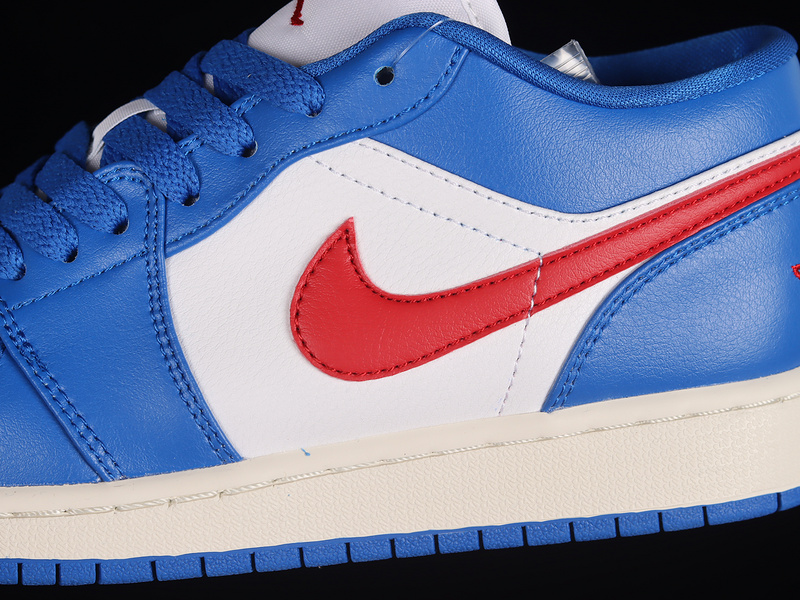 Air Jordan 1 Low Sport Blue/Gym Red-White-Sail 27