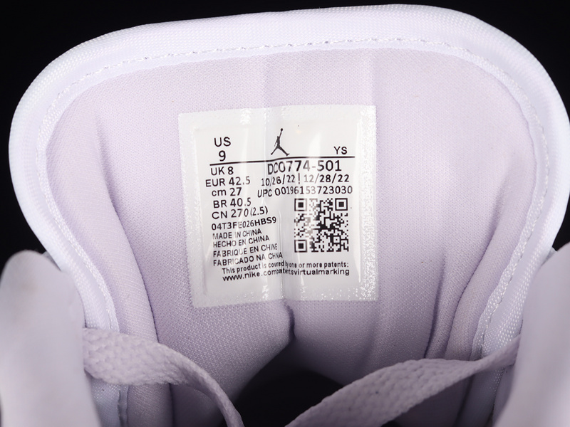 Air Jordan 1 Low Barely Grape/White/Lemon Wash 3