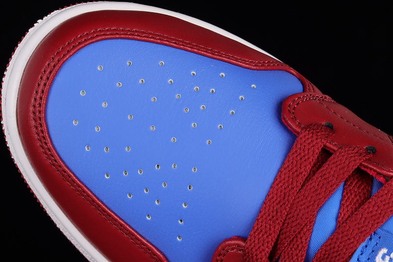 Air Jordan 1 Low Pomegranate/Medium Blue-White 15