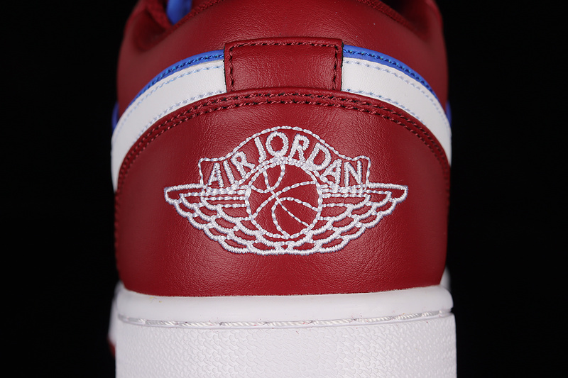 Air Jordan 1 Low Pomegranate/Medium Blue-White 21