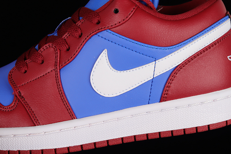 Air Jordan 1 Low Pomegranate/Medium Blue-White 27