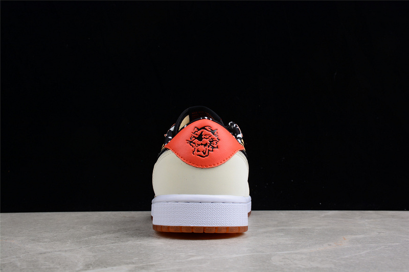 Air Jordan 1 Low Og Chinese New Year White/Black/Orange 13