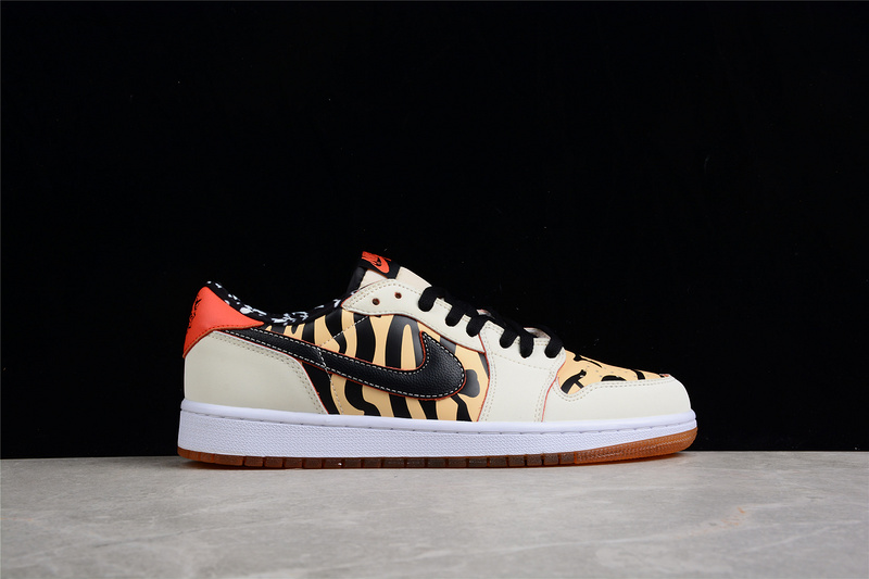 Air Jordan 1 Low Og Chinese New Year White/Black/Orange 25