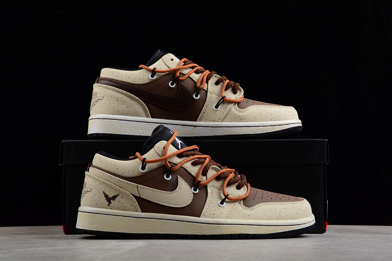 Air Jordan 1 Low Vibe Light Brown/Brown/White 9