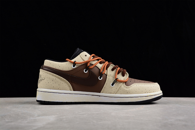 Air Jordan 1 Low Vibe Light Brown/Brown/White 23