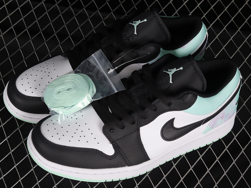 Air Jordan 1 Low Se Tie-Dye White/Mint Foam/Black 27