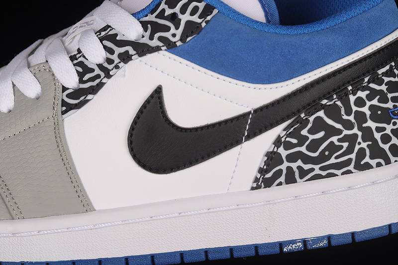 Air Jordan 1 Low Se True Blue/White/Grey/Black 9