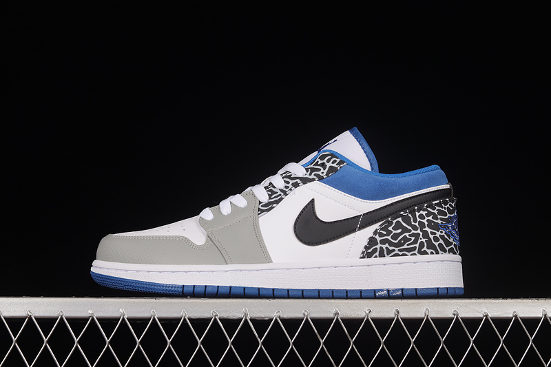 Air Jordan 1 Low Se True Blue/White/Grey/Black 25