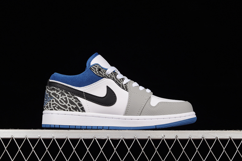 Air Jordan 1 Low Se True Blue White/Light Grey/Blue-Black 9