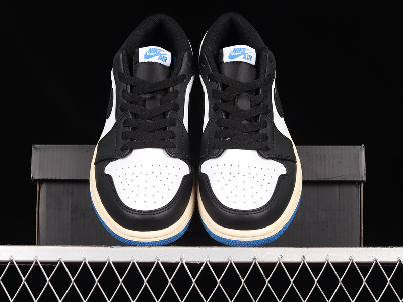 Air Jordan 1 Low White/Black/Navy Blue 29