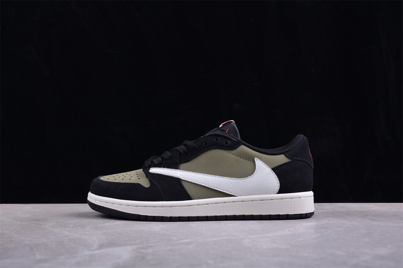 Travis Scott X Air Jordan 1 Low Og Sp Medium Olive/Black/Sail/Muslin 13