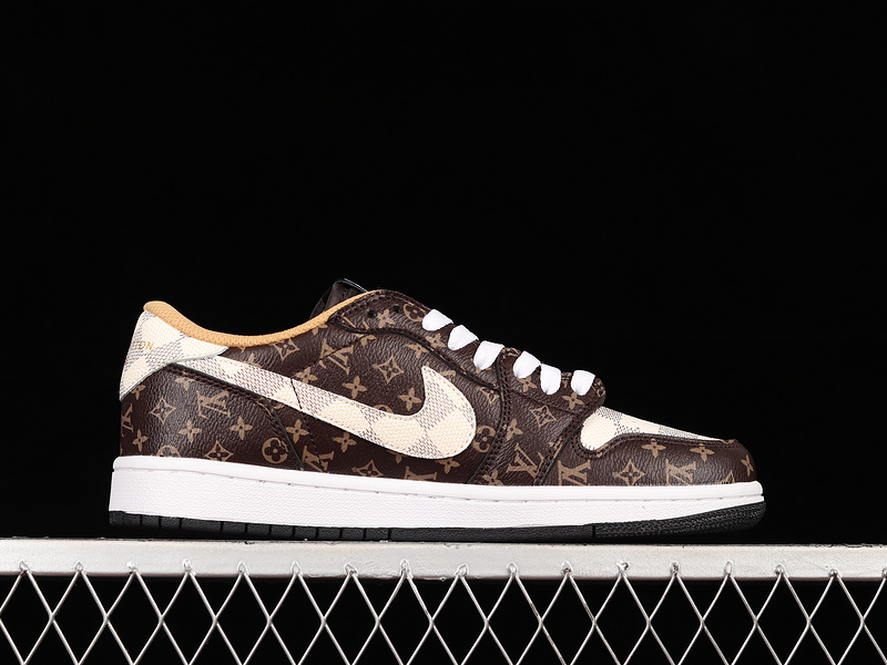 Travis Scott X Air Jordan 1 Low Og X L*V Dark Brown/White/Grey 13