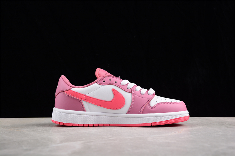 Fragment Travis Scott Air Jordan 1 Low White/Pink/Red 19