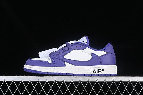 Travis Scott Air Jordan 1 Low Og White/Purple 3