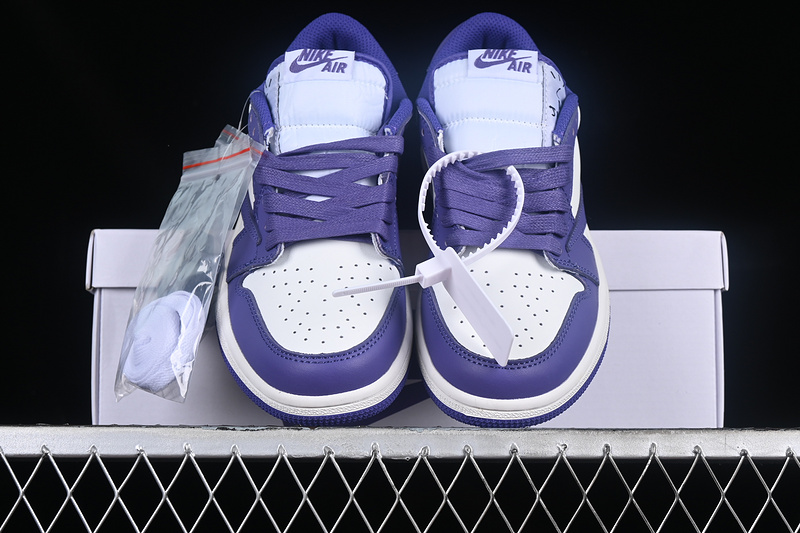 Travis Scott Air Jordan 1 Low Og White/Purple 27