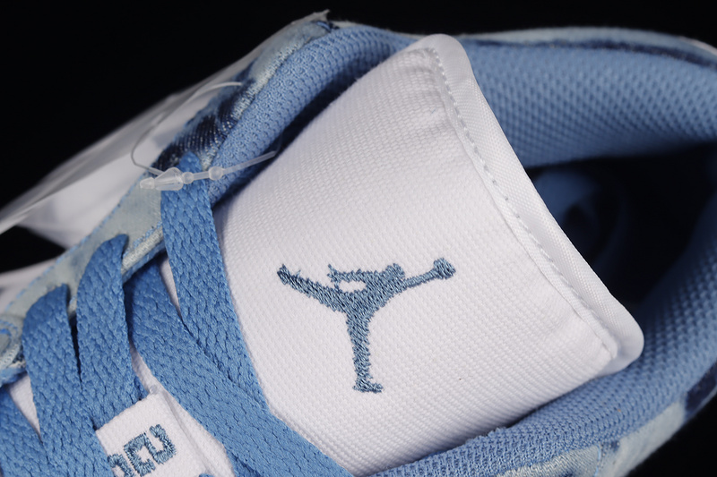 Air Jordan 1 Low Washed Denim White/Dutch Blue/White 5